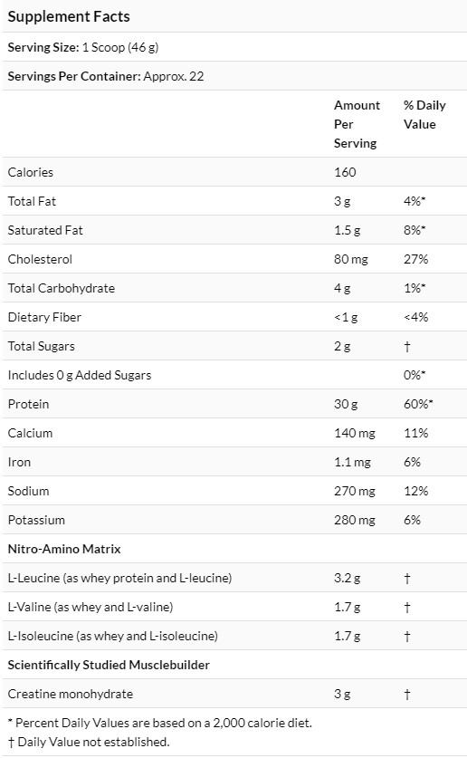 Muscletech Nitrotech Protein, Milk Chocolate, 2.2 Lbs 10