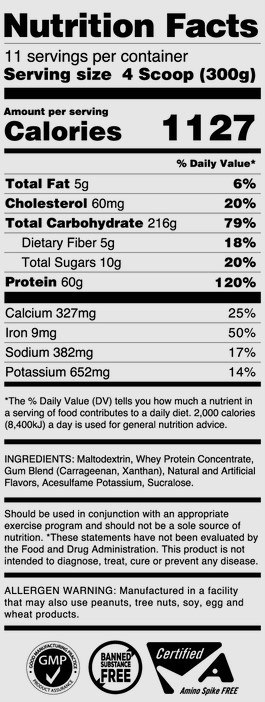 Whey Labs Pro Standard Mass, Chocolate Melt, 7lbs 1