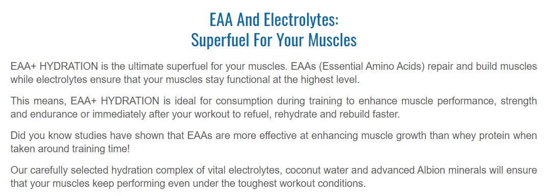 Nutrex EAA+ Hydration, Blood Orange, 30 Serving 3