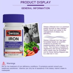 Swisse Ultiboost Iron, 30 Tablets 11