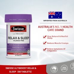 Swisse Ultiboost Relax & Sleep, 60 Tablets 8