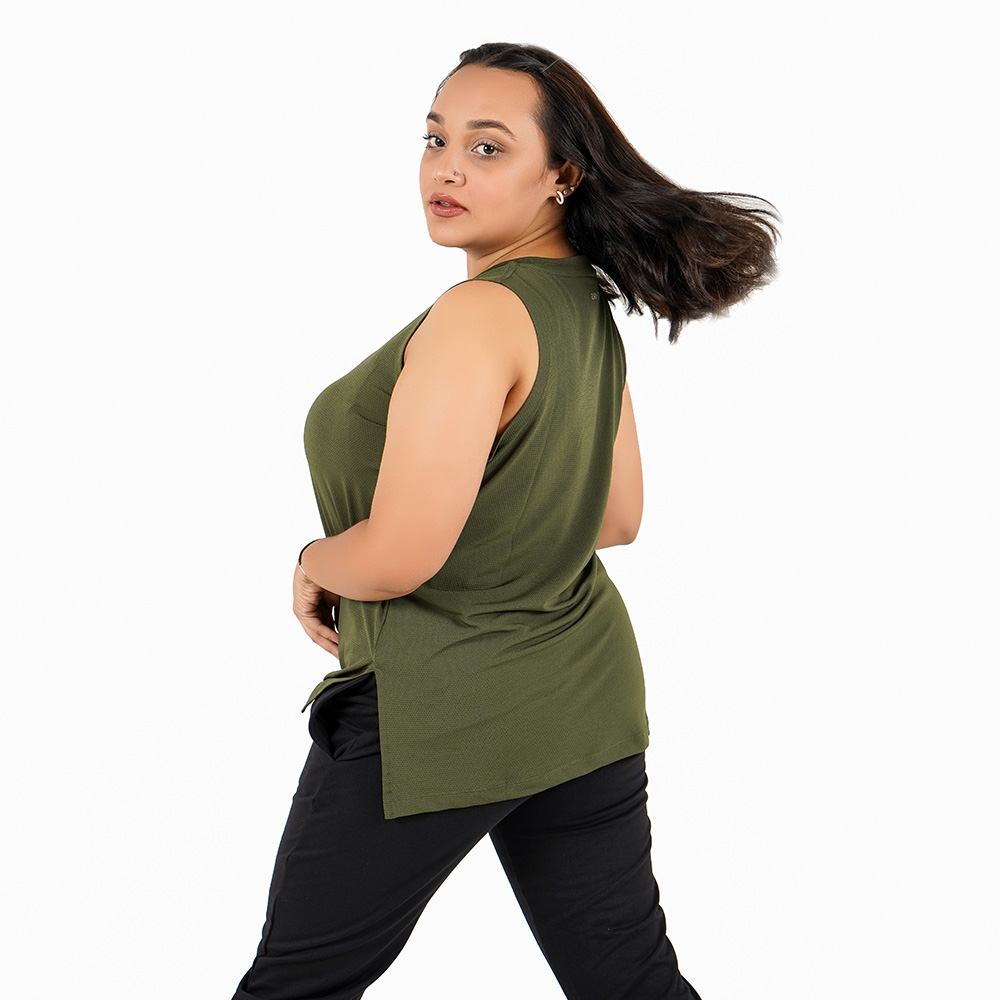 SheActive Perform Dry-TECH Arm Tank (Olive) 1