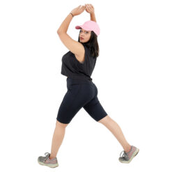 SheActive Perform Dry-TECH Boxer Crop Top (Jet Black) 8