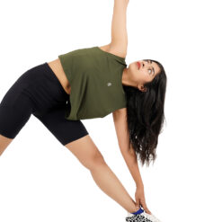 SheActive Perform Dry-TECH Boxer Crop Top (Olive) 9