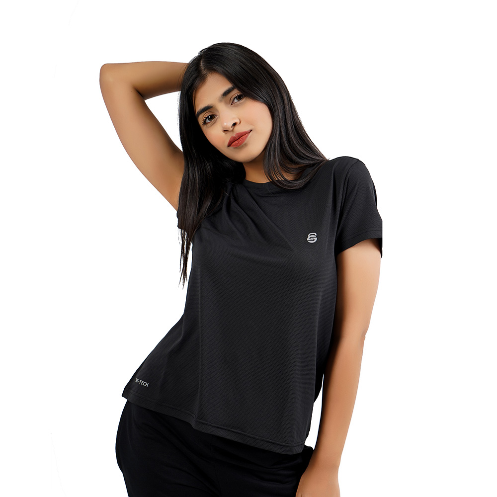 SheActive Perform Dry-TECH T-Shirt (Jet Black) 1