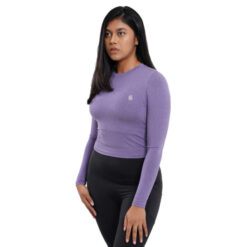 SheActive Infinity Long Sleeve Training Crop – Iris Purple 7