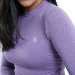 SheActive Infinity Long Sleeve Training Crop – Iris Purple 9