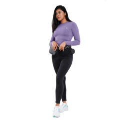 SheActive Infinity Long Sleeve Training Crop – Iris Purple 8
