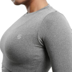 SheActive Infinity Long Sleeve Training Crop – Smokey Grey 9