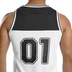 ND Sports Tank Top - White/Black 7