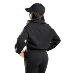 Essential Q-Zip Crop Sweatshirt- Midnight 10
