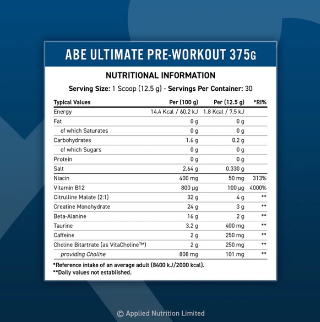 Applied Nutrition ABE Ultimate Pre Workout, Fruit Punch, 30 Serving 4