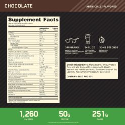 ON Serious Mass Protein, Chocolate, 6lbs 9