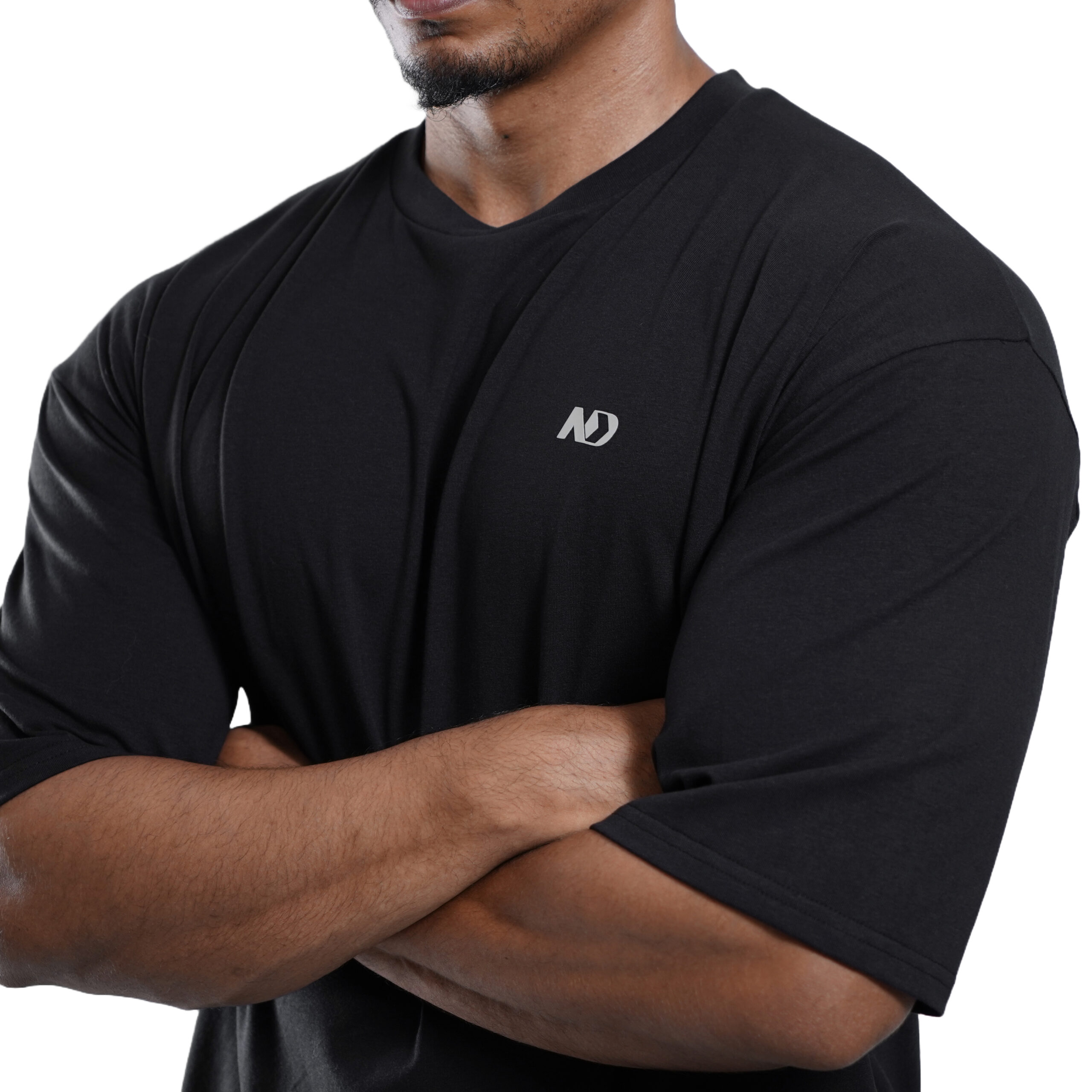 ND Essential Drop Shoulder T-Shirt - Black V2 3