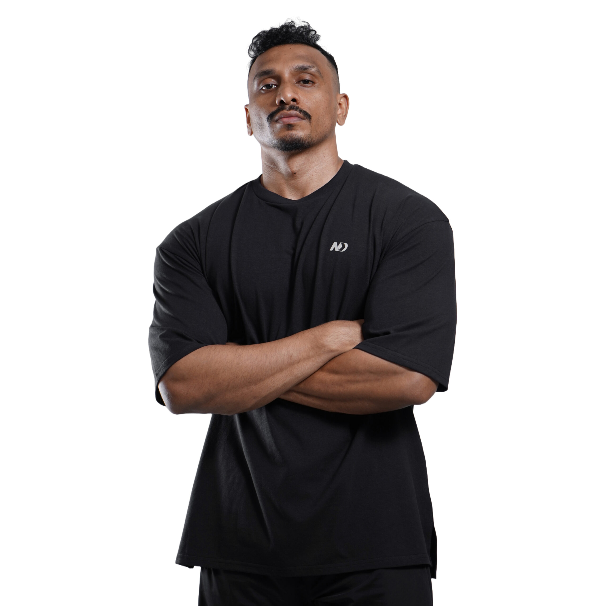 ND Essential Drop Shoulder T-Shirt - Black V2 5
