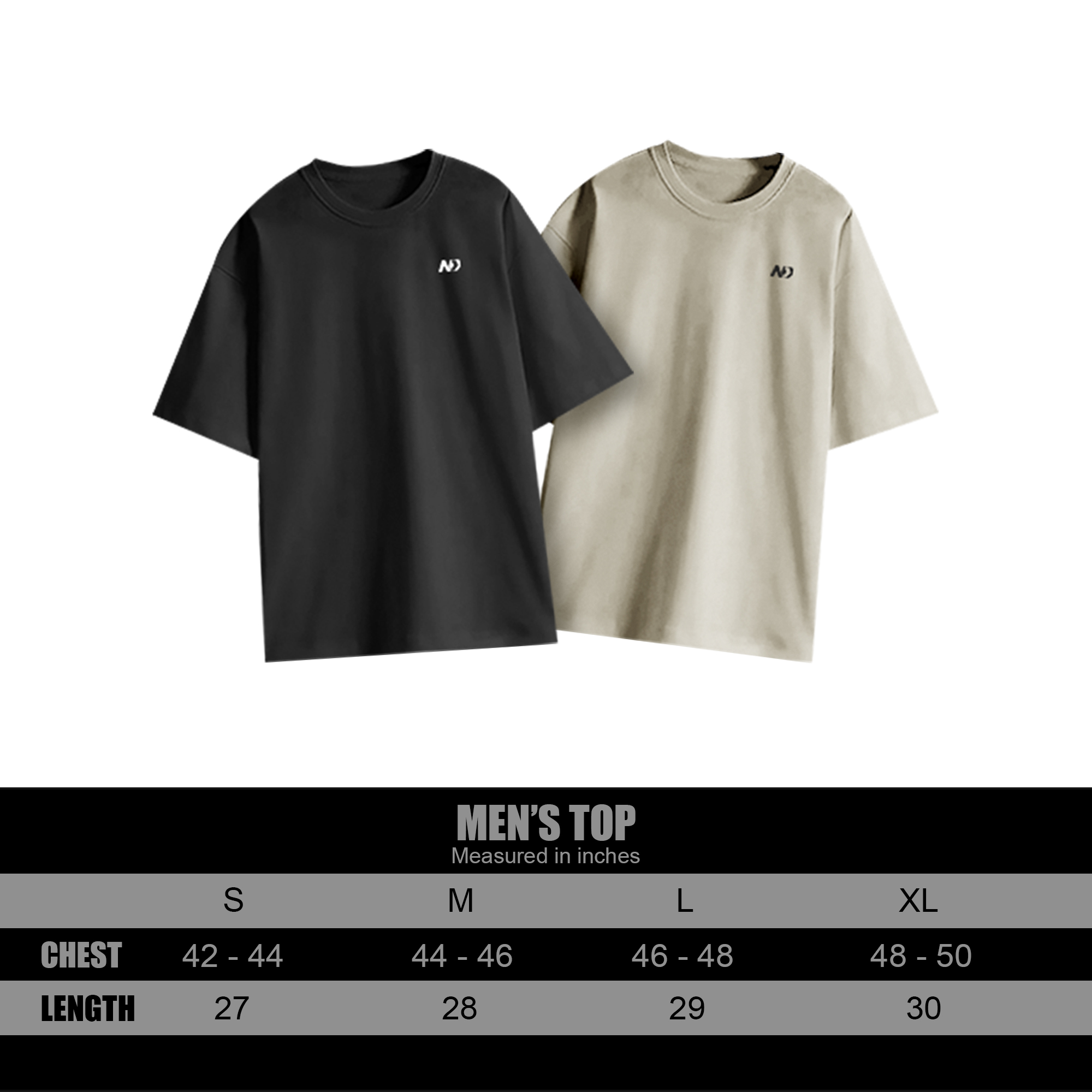 ND Essential Drop Shoulder T-Shirt - Black V2 10