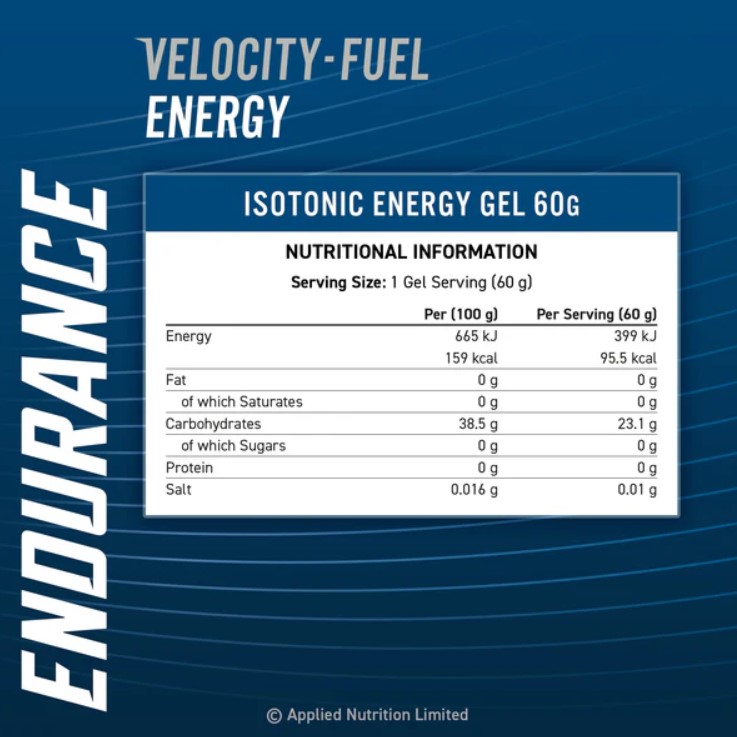 Applied Nutrition Endurance Velocity Fuel Isotonic Energy Gel, Tropical, 60 Gram 4