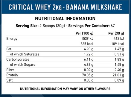 Applied Nutrition Critical Whey Protein, Chocolate, 2kg 2