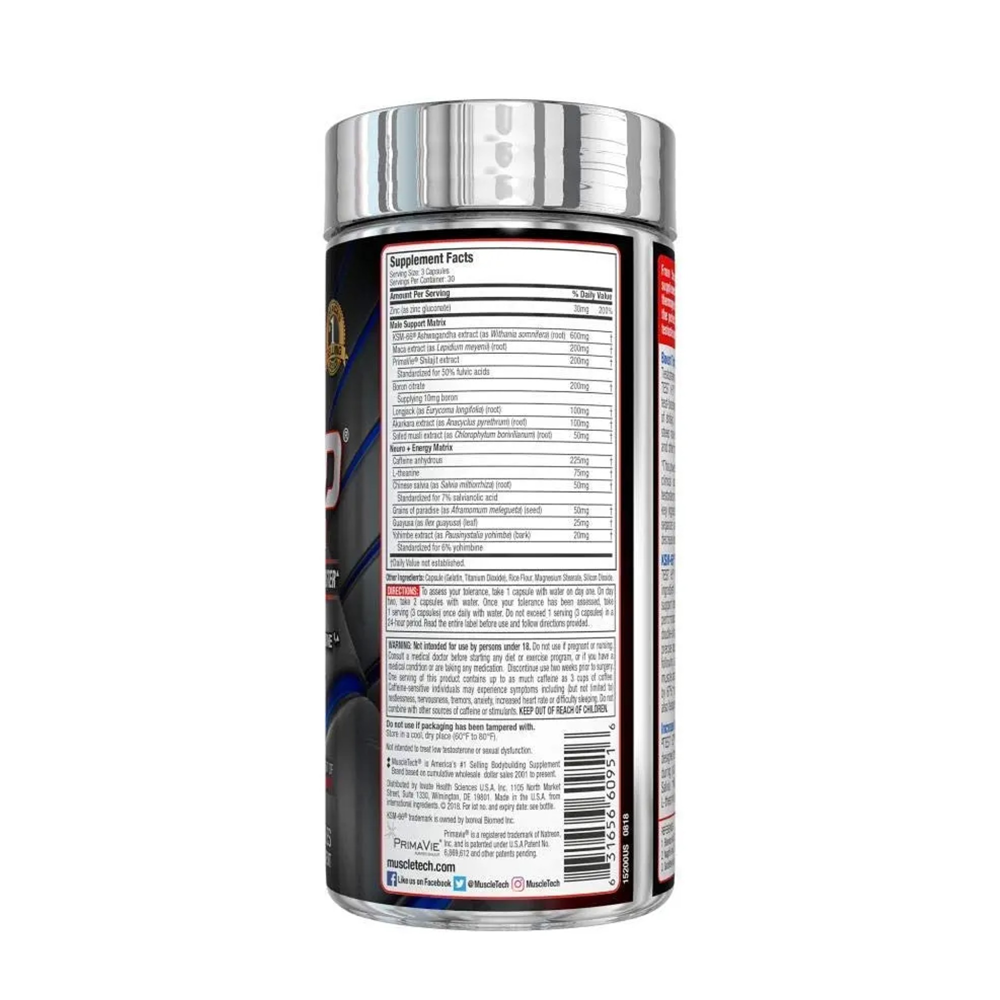 Muscletech Test HD Thermo, 90 Ct 3