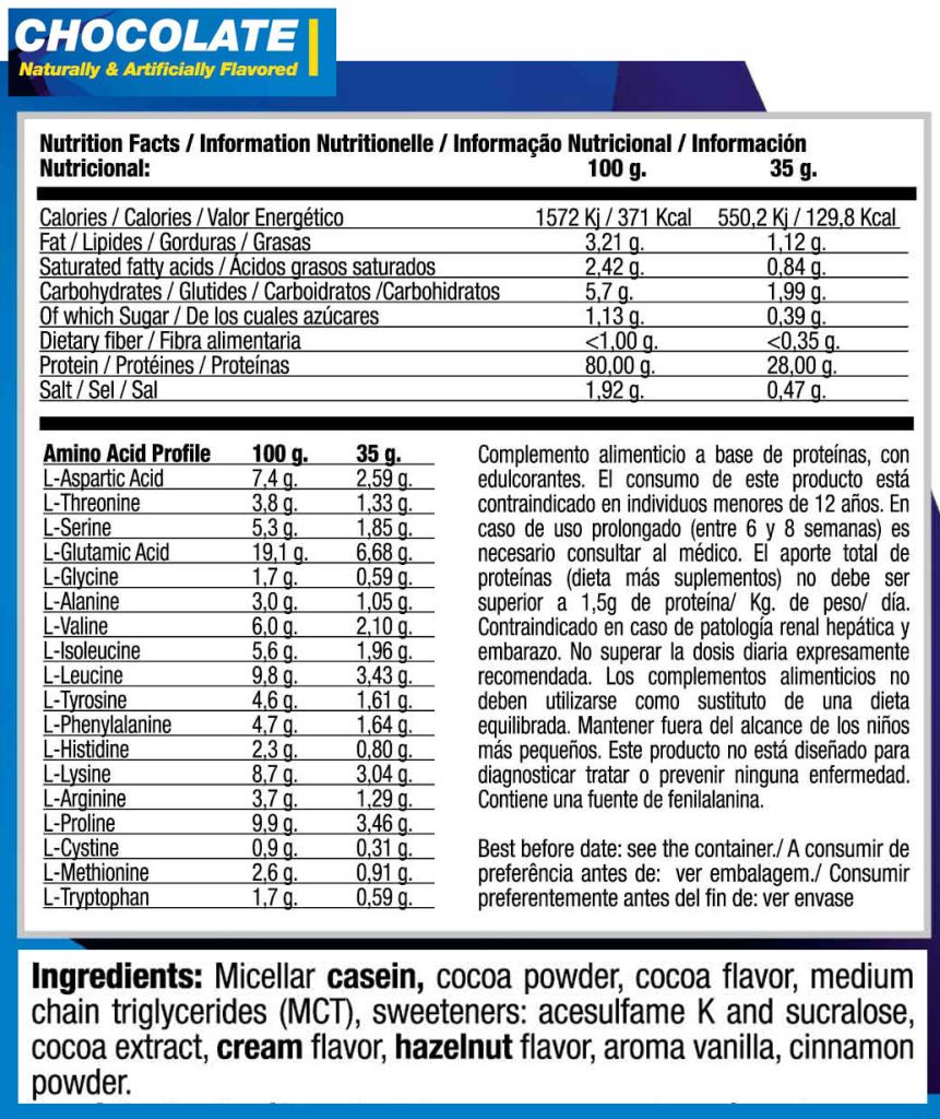 Quamtrax Micellar Casein, Chocolate, 2lbs 6