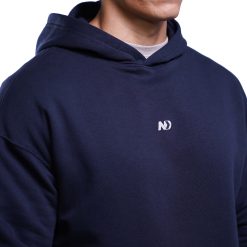 ND Essential Drop Shoulder Hoodie - Navy 10