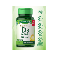 Nature's Truth High Potency Vitamin D3 1000 IU, 250 Softgel 5