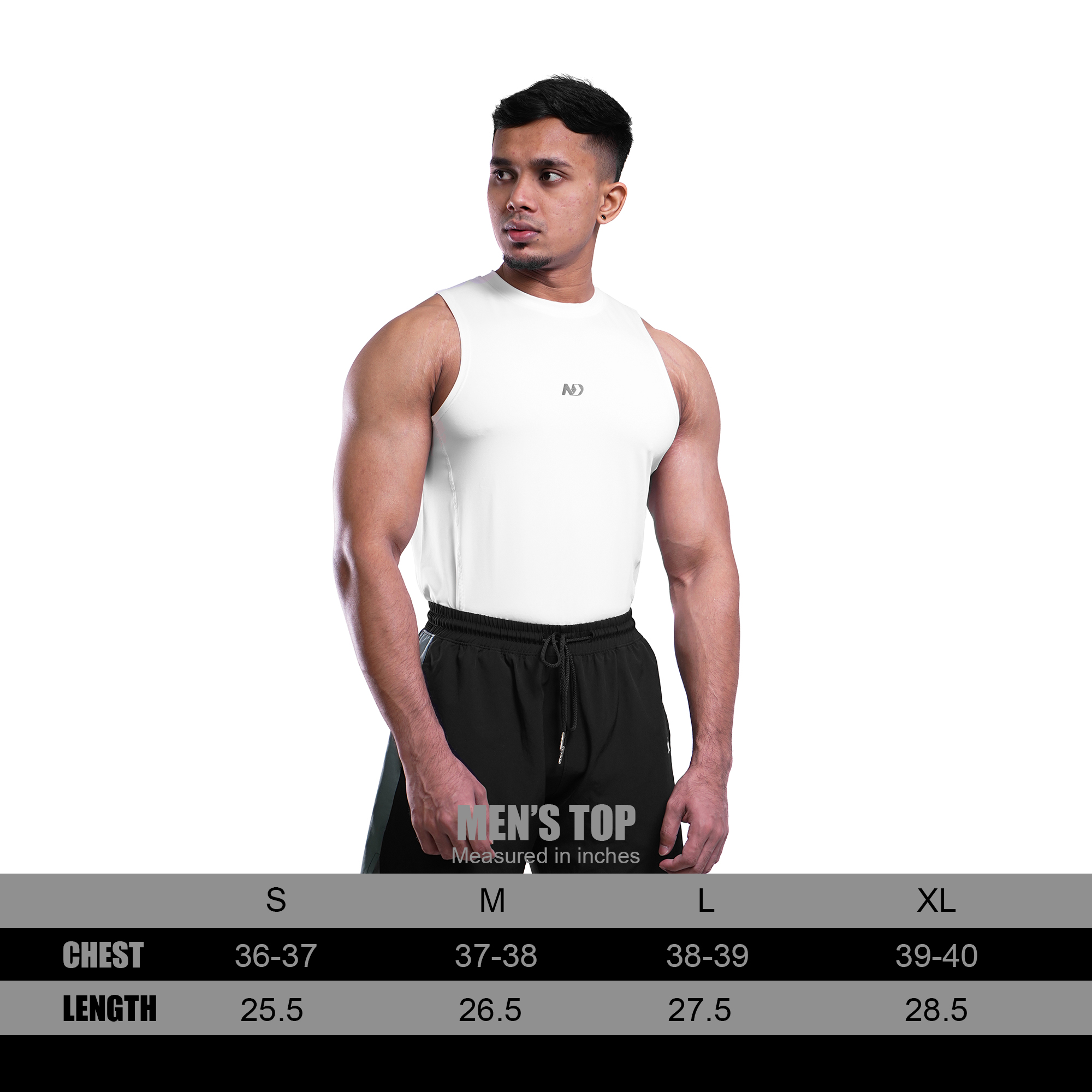 ND Compression Tank-Top - White 12