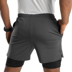 ND Performance 2 In 1 Shorts – Graphite 7